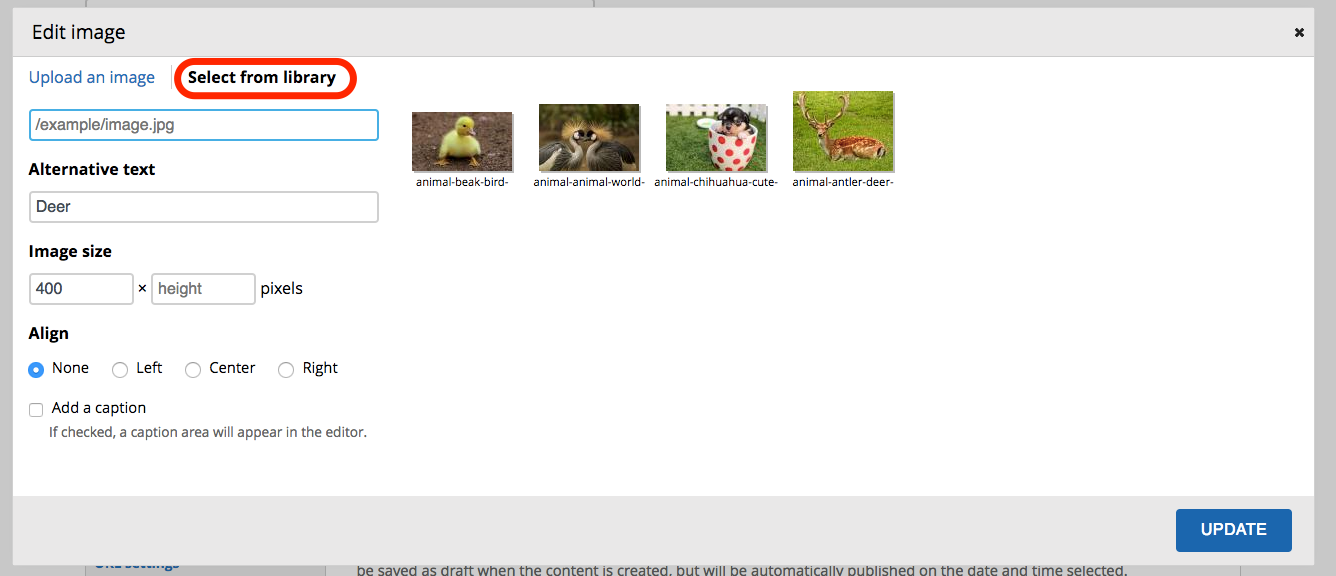 New Image Browser in Backdrop 1.11